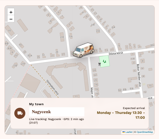 Live van map view