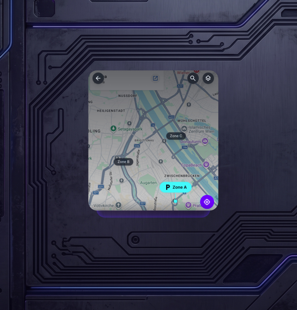 Parking Map Snippet (Dark)