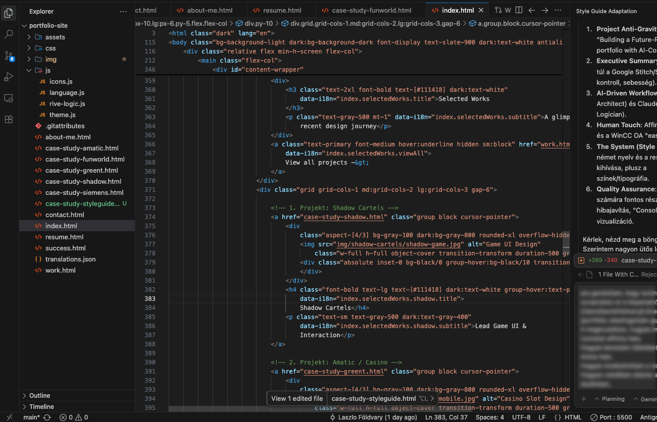 Antigravity workflow