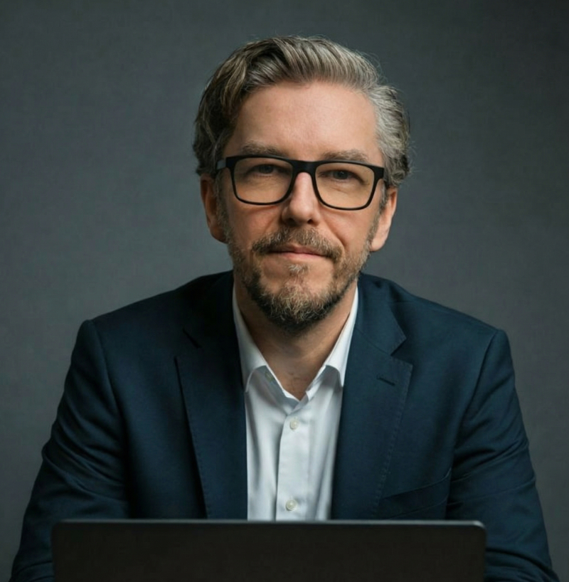 László Földváry Portrait Illustration